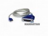 Cable convertidor USB-A a paralelo DB25, 1.8 m